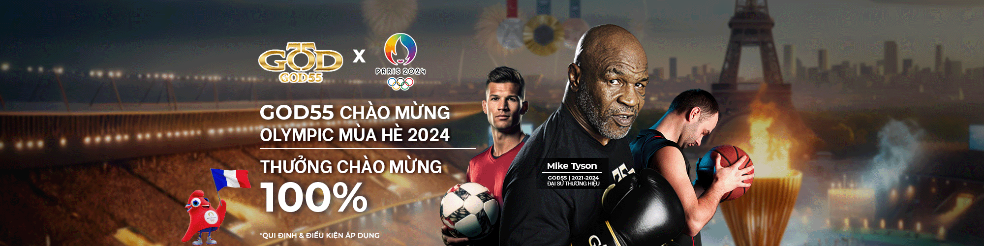 God55 chào mừng olympic mùa hè 2024